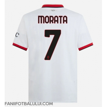 AC Milan Alvaro Morata #7 Tricou Fotbal Replică 2024-25 Barbati Deplasare